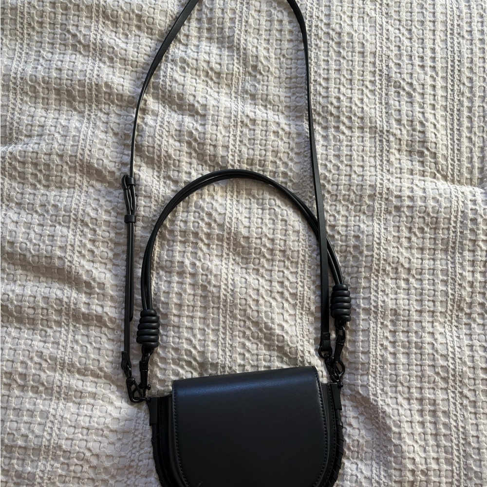Charles & Keith Black Leather Shoulder Bag